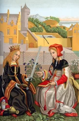 St. Catharina en St. Agnes, 15e eeuw, 1870