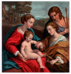 Het mystieke huwelijk van Sint Catharina