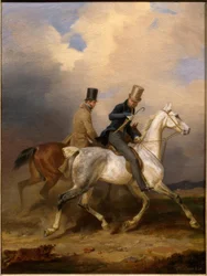 Uitstapje van prins Wilhelm in gezelschap van de kunstenaar