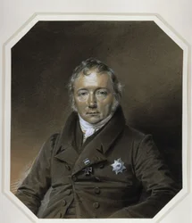 Portret van Friedrich Christian Adolf von Motz