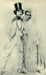 Paul en Amalie Taglioni, 1839, 1943