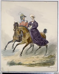 Keizer Nicolaas I en keizerin Alexandra Fjodorovna