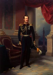 Portret van kroonprins Alexander Nikolayevich, 1818-1881, ca. 1840