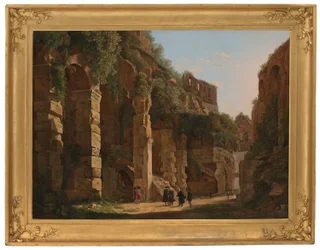Binnen in het Colosseum