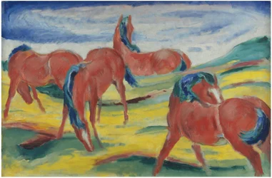 Grazende paarden III, 1910