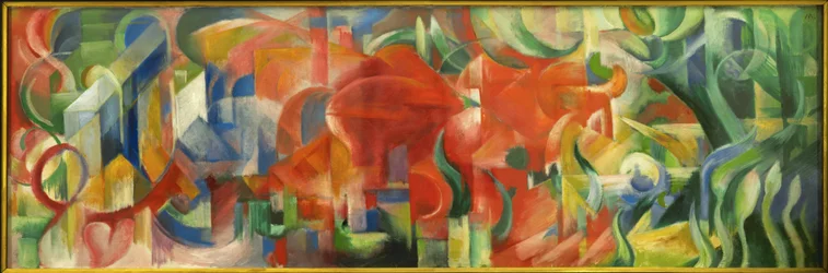 Spielende Formen (painting on canvas)