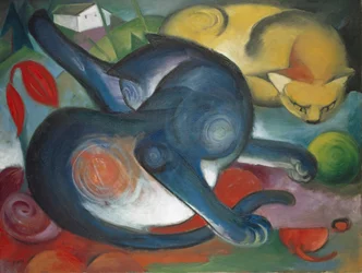 Twee Katten, Blauw en Geel