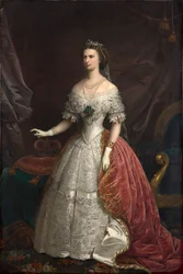 Portret van Elisabeth van Beieren, 1869