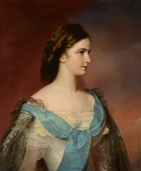 Duits: Portret van keizerin Elisabeth van Oostenrijk (1837-1898) Portret van keizerin Elisabeth van Oostenrijk (1837-1898)