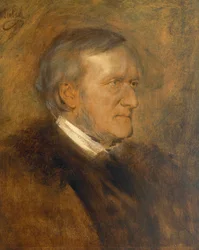 Duitsland, Portret van Wilhelm Richard Wagner (1813 - 1883), Duitse componist, librettist, dirigent en essayist