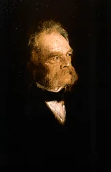 Portret van Carl Wilhelm Siemens (olieverf op doek)