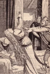 Illustratie voor De Edda: Germaanse Goden en Helden door Hans von Wolzogen