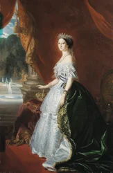 Volledig portret van keizerin Eugénie