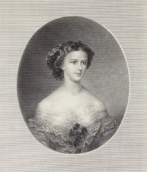 Portret van Keizerin Elisabeth van Oostenrijk, ca. 1855