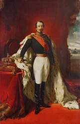 Keizer Napoleon III ... (schilderij op doek)