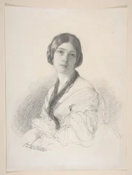 Portret van barones Gudin, geboren Margareth Louis Hay