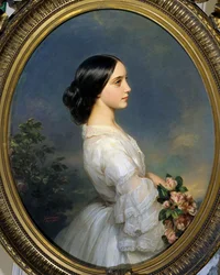 Portret van Carmen Ida Aguado (1847-1880). Schilderij van François Xaver Winterhalter (1806-1873)