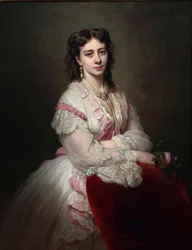 Portret van gravin Maria Branicka 1843-1918, geboren prinses Sapieha, 1865