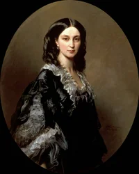 Portret van hertogin Elizaveta Alexandrovna Baryatinskaya, geboren prinses Chernysheva 1826-1902, 1858