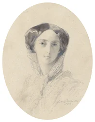 Portret van Groothertogin Olga Nikolaevna van Rusland 1822-1892, Koningin van Württemberg