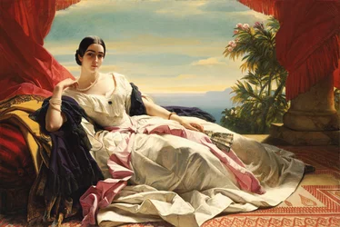 Portret van Leonilla Ivanovna Baryatinskaya, Prinses zu Sayn Wittgenstein 1816-1918, 1843