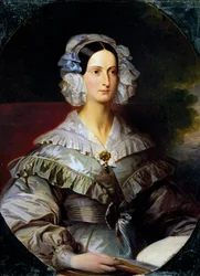 Portret van prinses Marie van Orléans, door Franz Xavier Winterhalter