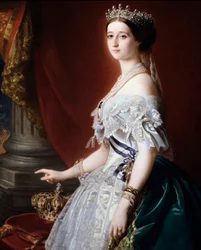 Portret van keizerin Eugénie van Frankrijk (Eugenia de Montijo)