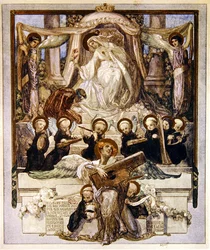 Illustratie uit Dantes Goddelijke Komedie, Paradijs, Canto XXXIII, 1921