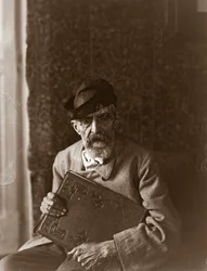 Portret van de Italiaanse schilder Domenico Morelli (1826-1901)
