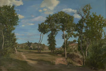 Landschap bij de Lez-rivier