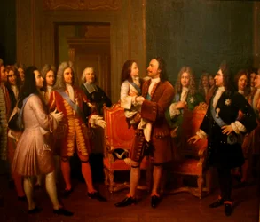 Louis Hersent - Peter I van Rusland en Louis XV van Frankrijk