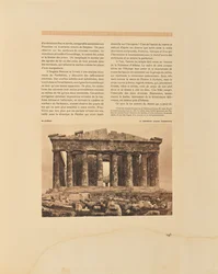 Athene. Het Parthenon. Westelijke gevel