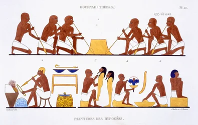 Metaalbewerking, uit een Zeldzaam Verslag van Fresco