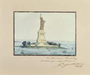 Vrijheidsbeeld, Beldoe Island, New York City, 1888