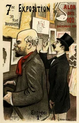 7e Expositie van de Salon des 100 December 1894 Poster, 1894