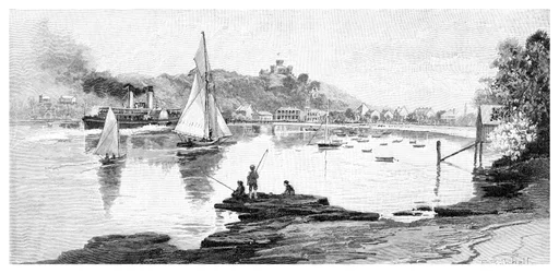 Manly Beach, Sydney, New South Wales, Australië, 1886