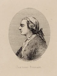 Portret van de violist en componist Gaetano Pugnani 1731-1798