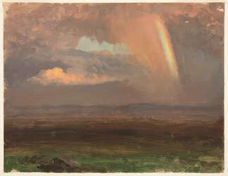 Wolken en regenboog, Jamaica