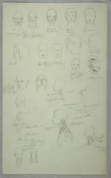Tekening, Anatomische studies, 1865-70