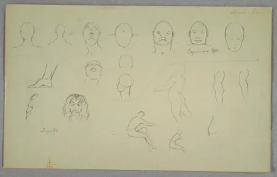 Tekening, Anatomische studies, 1865-70