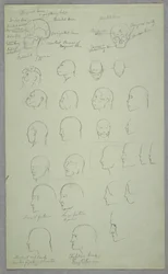 Tekening, Anatomische studies, 1865-70