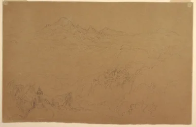 Tekening, Andeslandschap, juli 1853