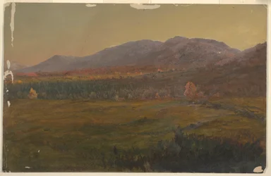 Tekening, Herfstlandschap, Hudson, New York, ca. 1860