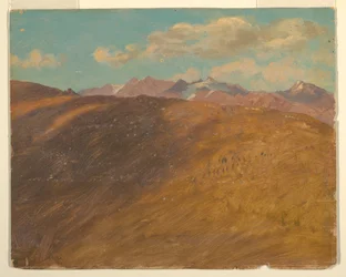 Tekening, Beierse of Zwitserse Alpen, 1868