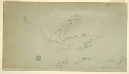 Tekening, Berchtesgaden, Beieren, juni-augustus 1868