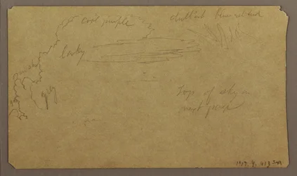 Tekening, Botanische Schetsen; Verso: Wolken, juli 1865