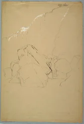 Tekening, Keien, de Canadese Bank, 1858