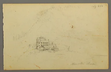 Tekening, Catskill Mountain Huis, 1844