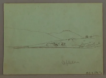 Tekening, Cephalonia, Griekenland, april 1869