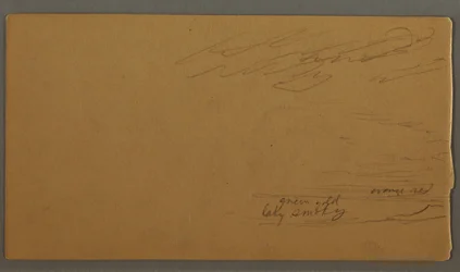 Tekening, Wolk boven heuvels, mogelijk 1875